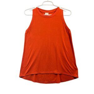 Athleta Womens Size Small Coral Orange Racerback Relaxed Tank Top Athleisure